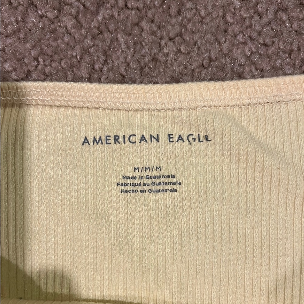 Yellow Ribbed Tube Top - Picture 2 of 3